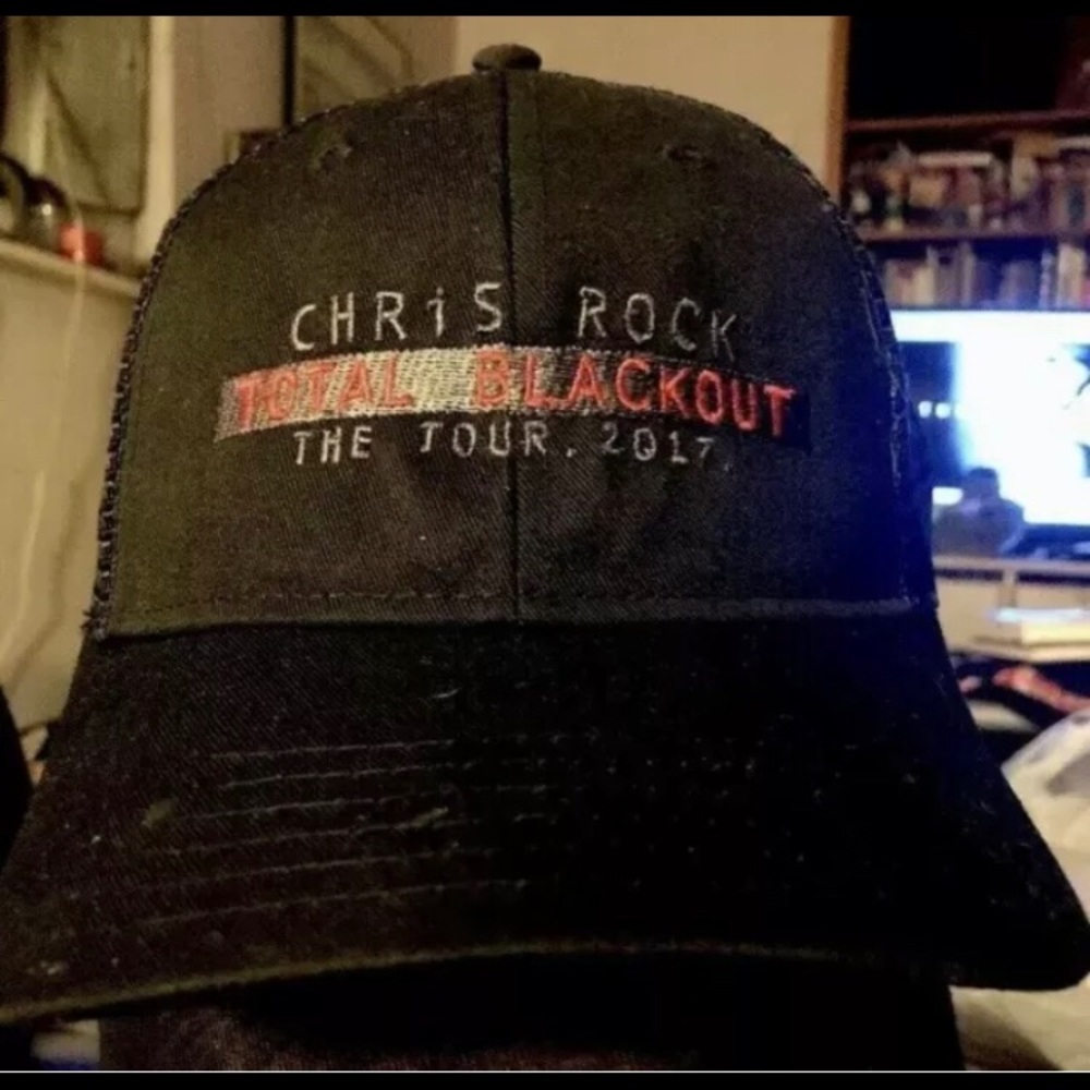 Chris Rock Ball CAP Trucker Hat From TOTAL BLACKOUT 2017 Tour Cast Crew NEW